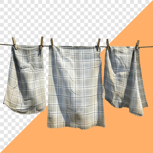 PSD clothesline transparent background isolated image generative ai