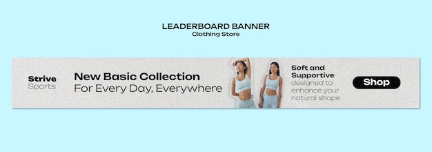 Clothing store template design