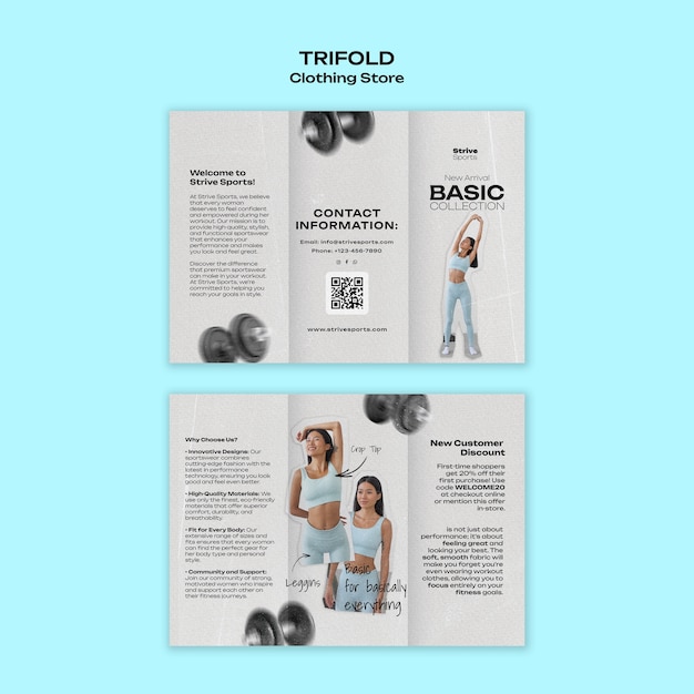 PSD clothing store template design