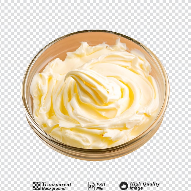 PSD clotted cream isolated on transparent background