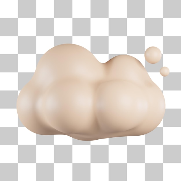 Cloud 3D Icon