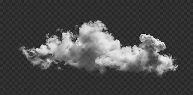 Cloud isolated on transparent background png psd