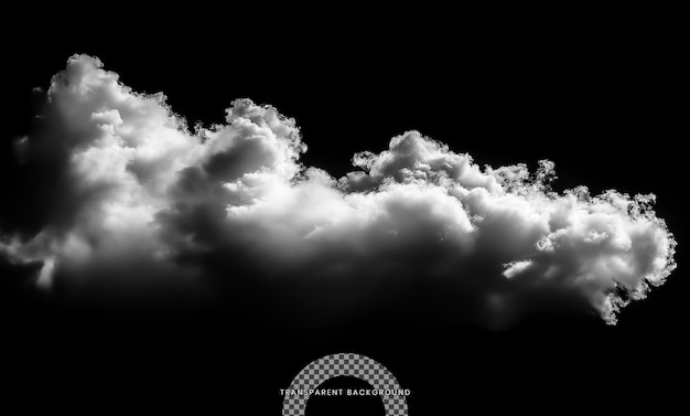 Cloud isolated on transparent background