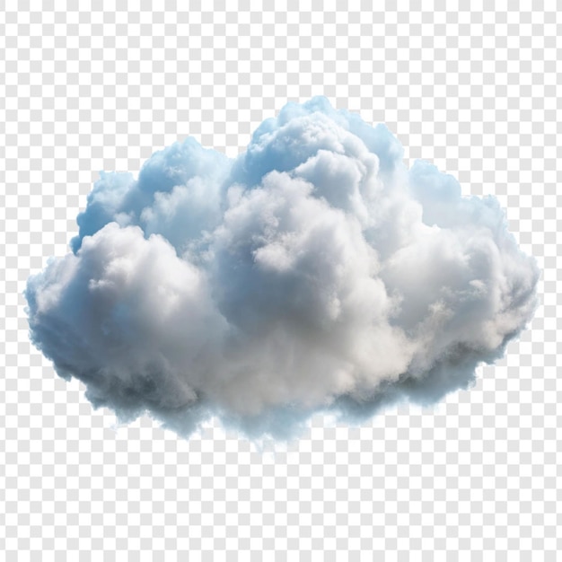 Cloud overlay isolated on transparent background