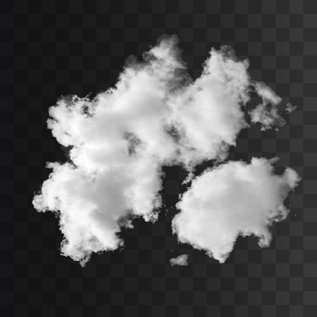 Cloud png isolated on a transparent background