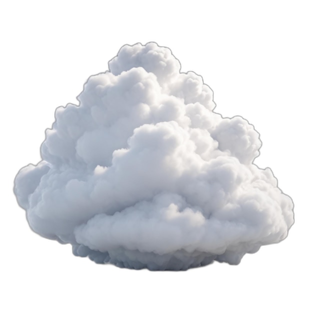 PSD cloud psd vector on a white background