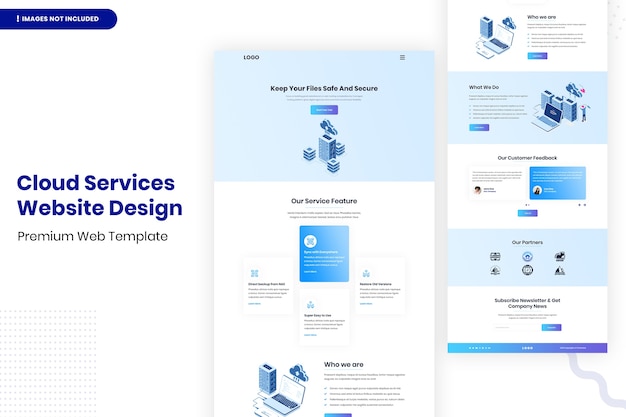 Cloud Services Website Design Template