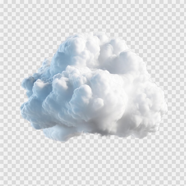 Cloud on transparency background PSD