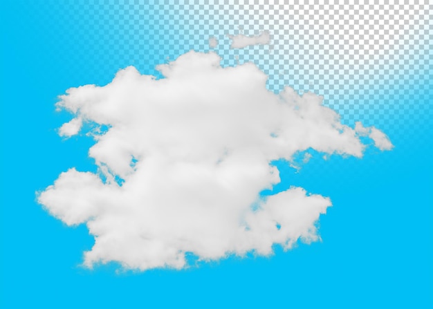 Clouds isolated transparency background.