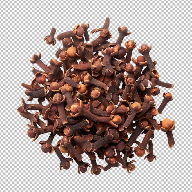 Clove spice isolated on a transparent background