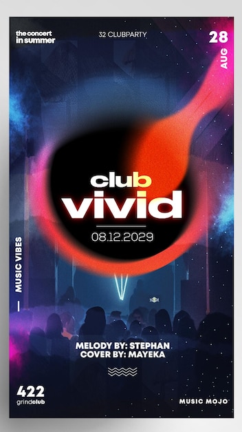 Club Party Event Story Instagram Flyer Template