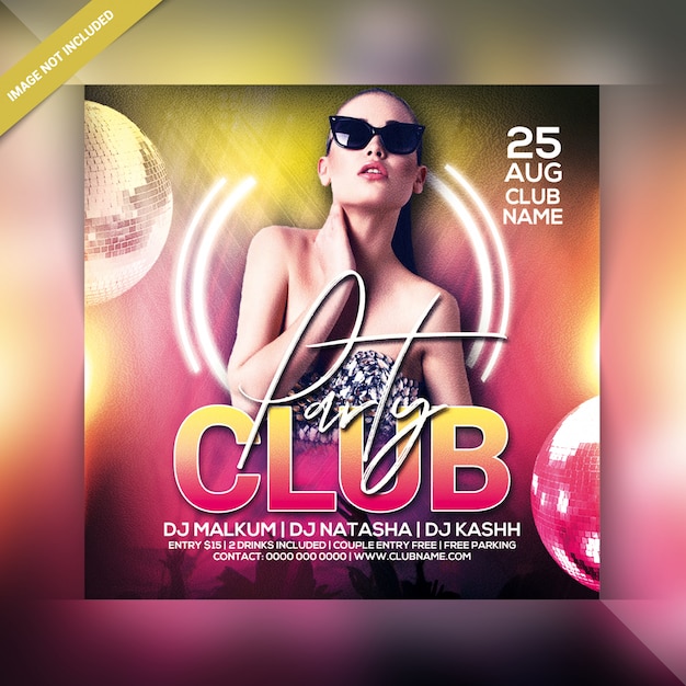 Club party flyer