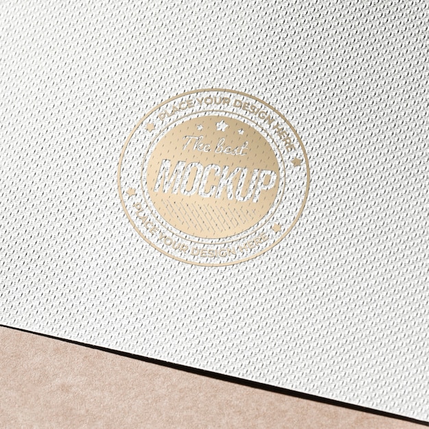 Coarse business card paper mock-up