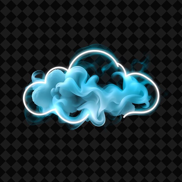 Coastal Neon Cloud Enhanced With Nautical Details Beachy Textures and Oceanic Colors Cool Hues of