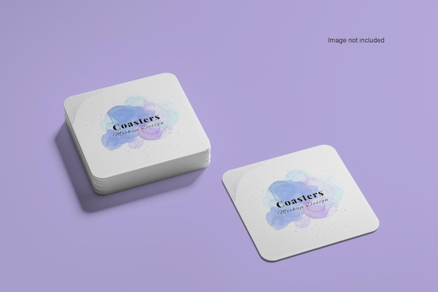 Coasters Square Mockups