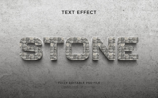 Cobblestones text effect