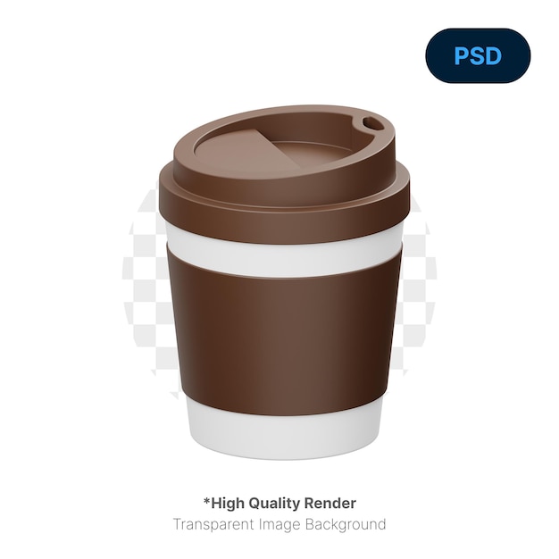 Coffe Cup 3D Icon Premium Psd