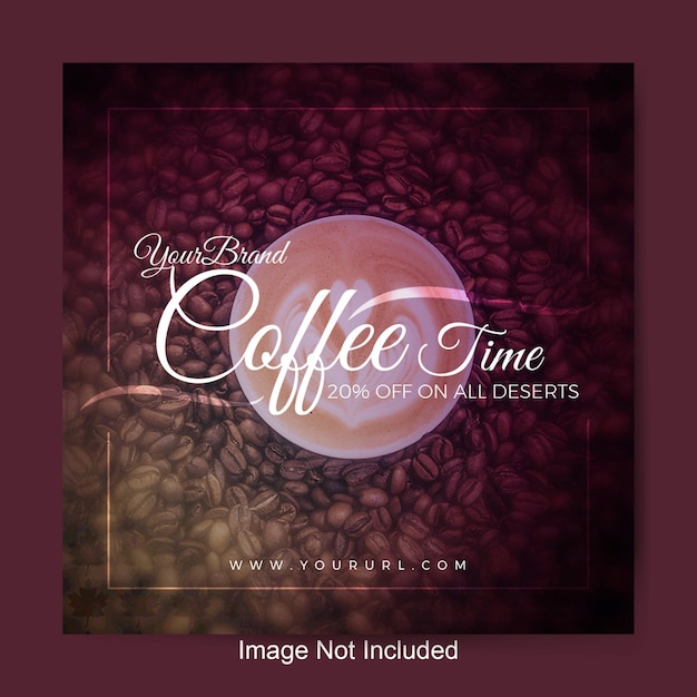 coffee ad Social media Post and banner