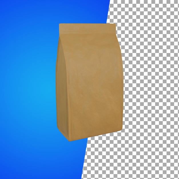 Coffee Bag 3D Render