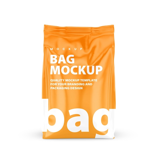 PSD coffee bag and pouch mockup