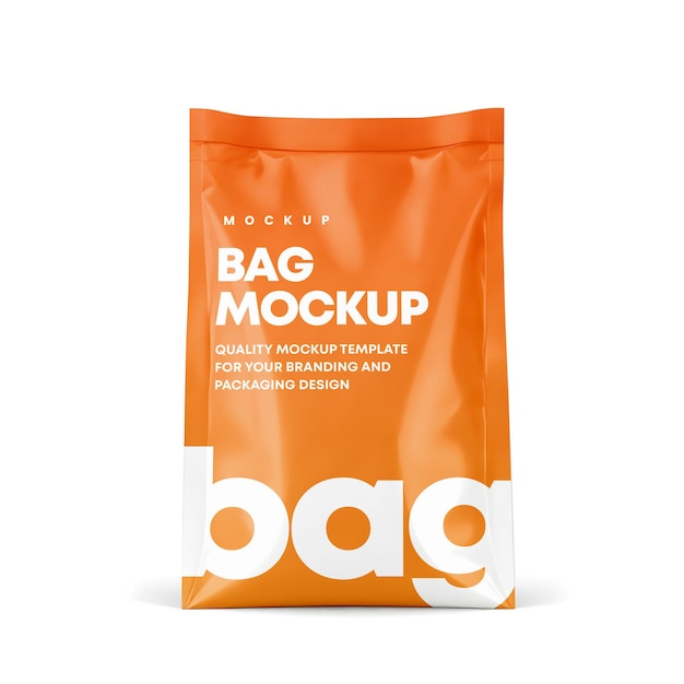 PSD coffee bag and pouch mockup