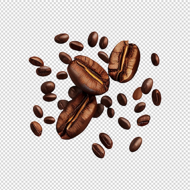 Coffee beans with a coffee bean background