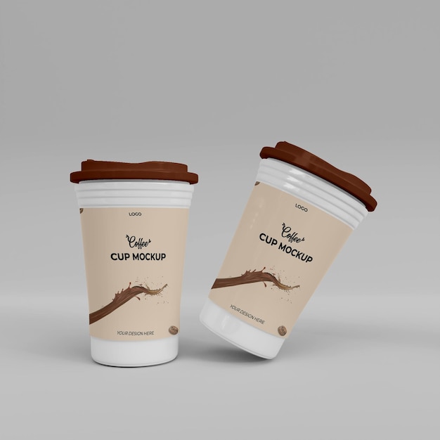 Coffee Cup 3D Realistic Mockup