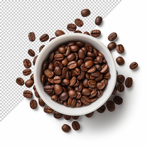 PSD coffee cup isolated and realistic coffee transparent background