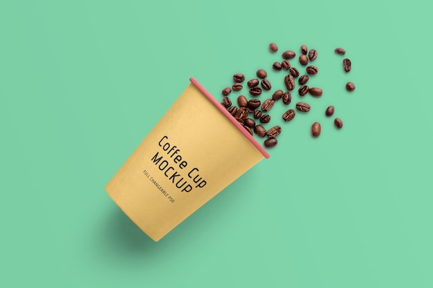 Coffee cup mockup isolated