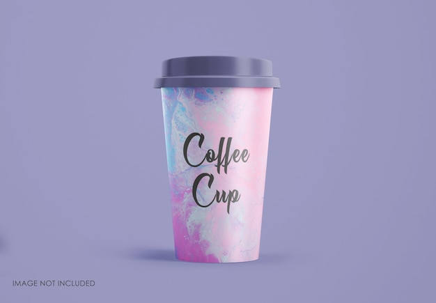 Coffee cup mockup isolated