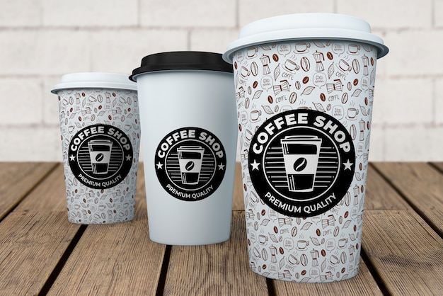 PSD coffee cup mockup