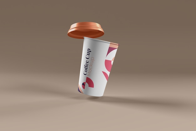 Coffee Cup Photo Realistic Mockup Isolated