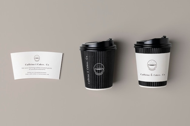 PSD coffee cup sleeve mockup psd product branding design