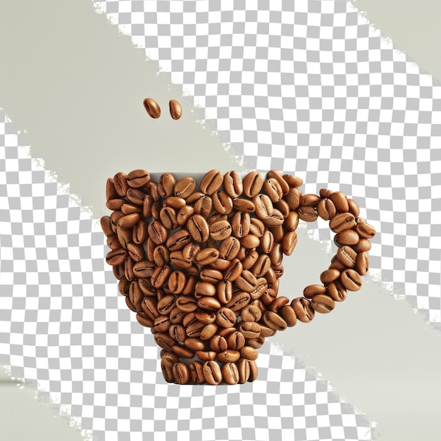 PSD a coffee cup with coffee beans on it and a coffee cup with the words coffee beans on it