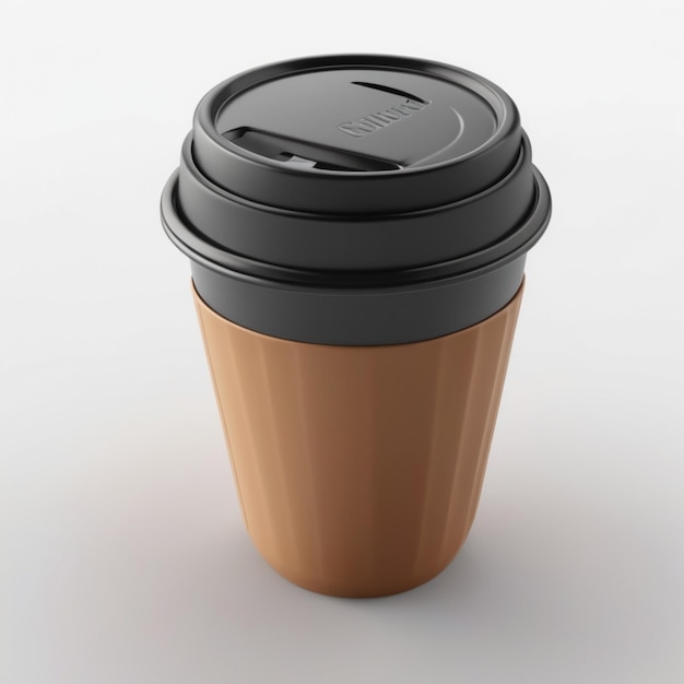 a coffee cup with a lid that says  the lid  on it