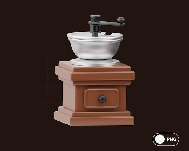 Coffee grinder 3D Illustration