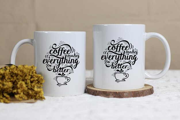 PSD coffee mug mockup