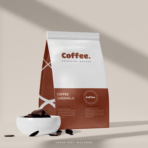 Coffee packaging mockup