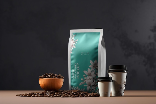 Coffee Pouch Branding Product Mockup