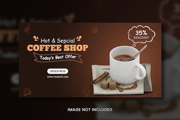 Coffee shop Banner