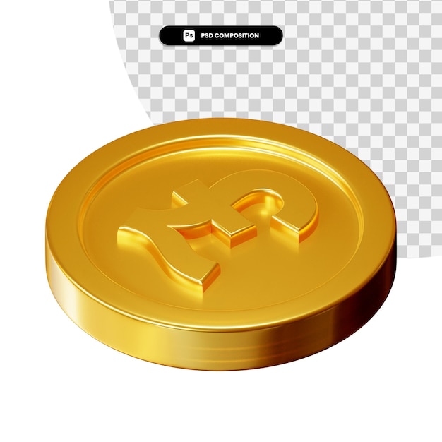 Coin 3d visual rendering isolated