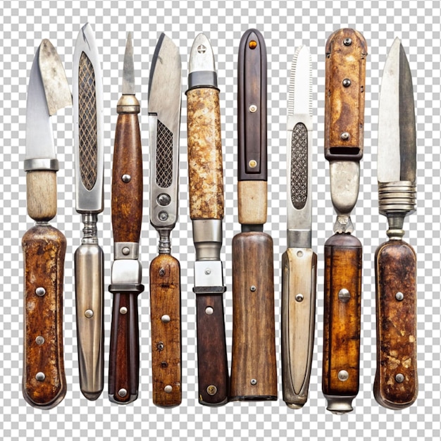 PSD a collection of antique pocket knives