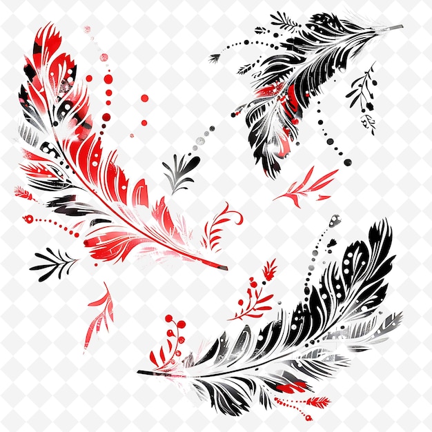 a collection of feathers and flowers with the words quot feather quot on the bottom