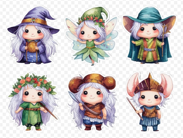 a collection of pictures of fairy characters