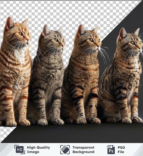 collection set of orange tabby cats png and jpeg images