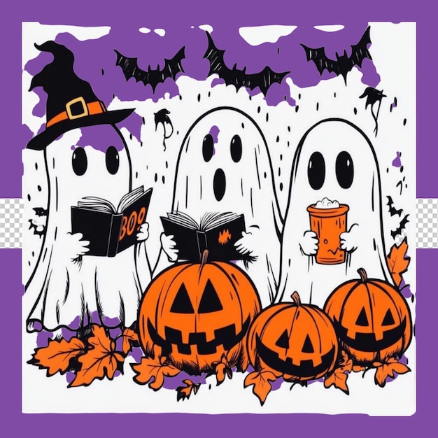 Collection of spooky halloween patterns