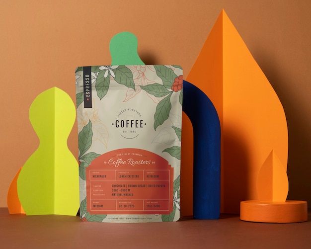 PSD colombian coffee mockup