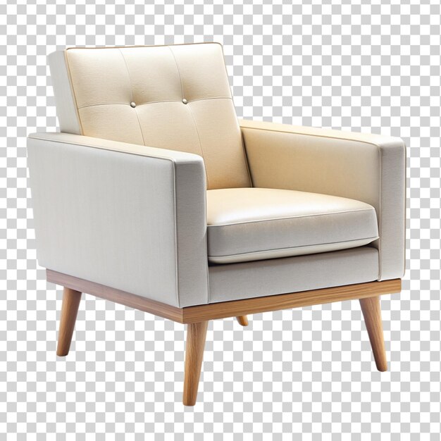 Color armchair Modern designe Isolated on transparent background