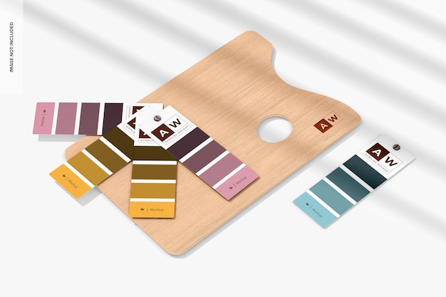 Color Palette Cards Mockup