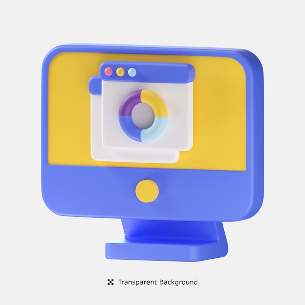 Color picker 3d icon illustration